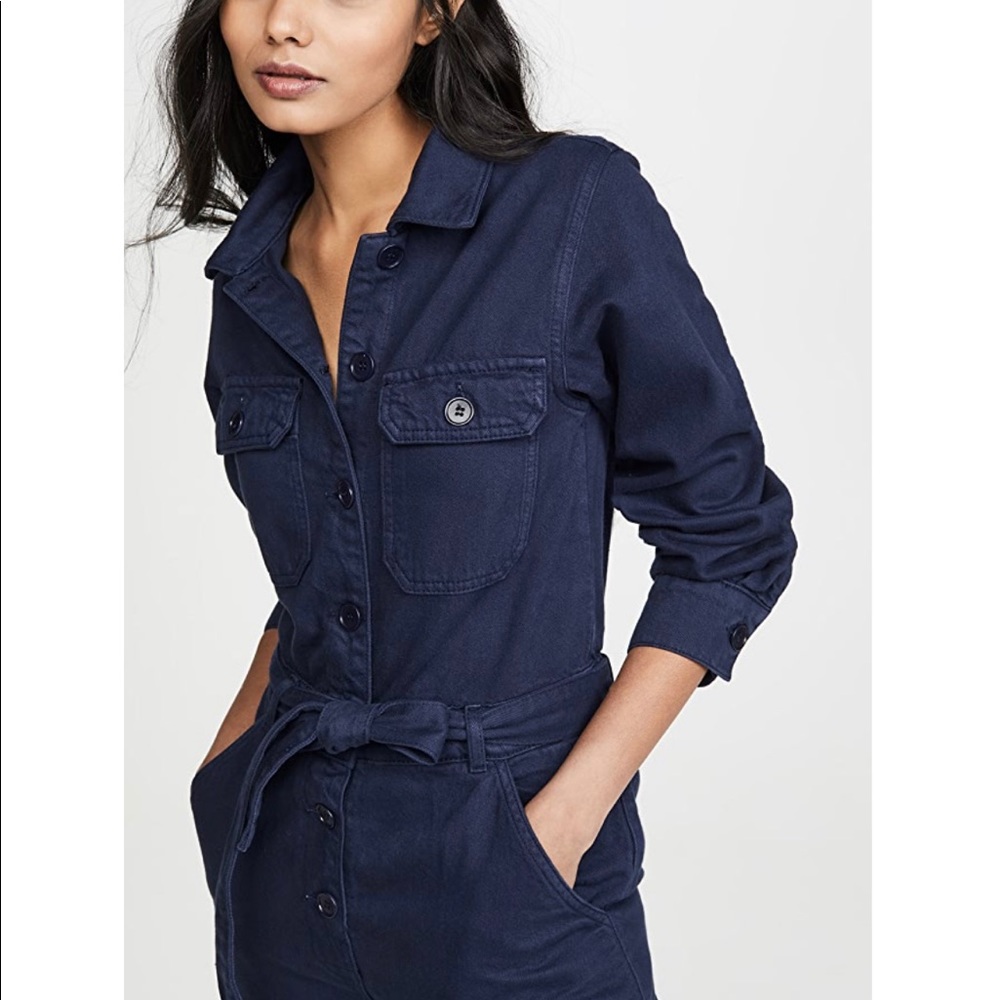 Kendall Boiler Suit Jumpsuit Navy Denim Sz 6